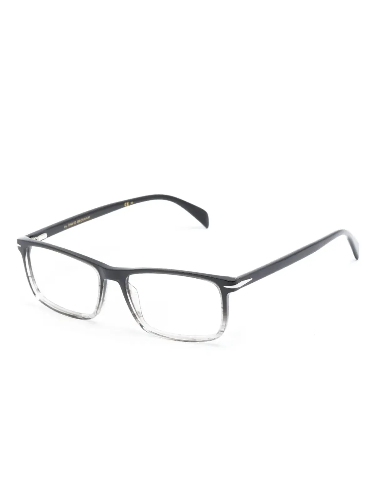 Eyewear by David Beckham ツートーン長方形フレーム眼鏡 - 画像2