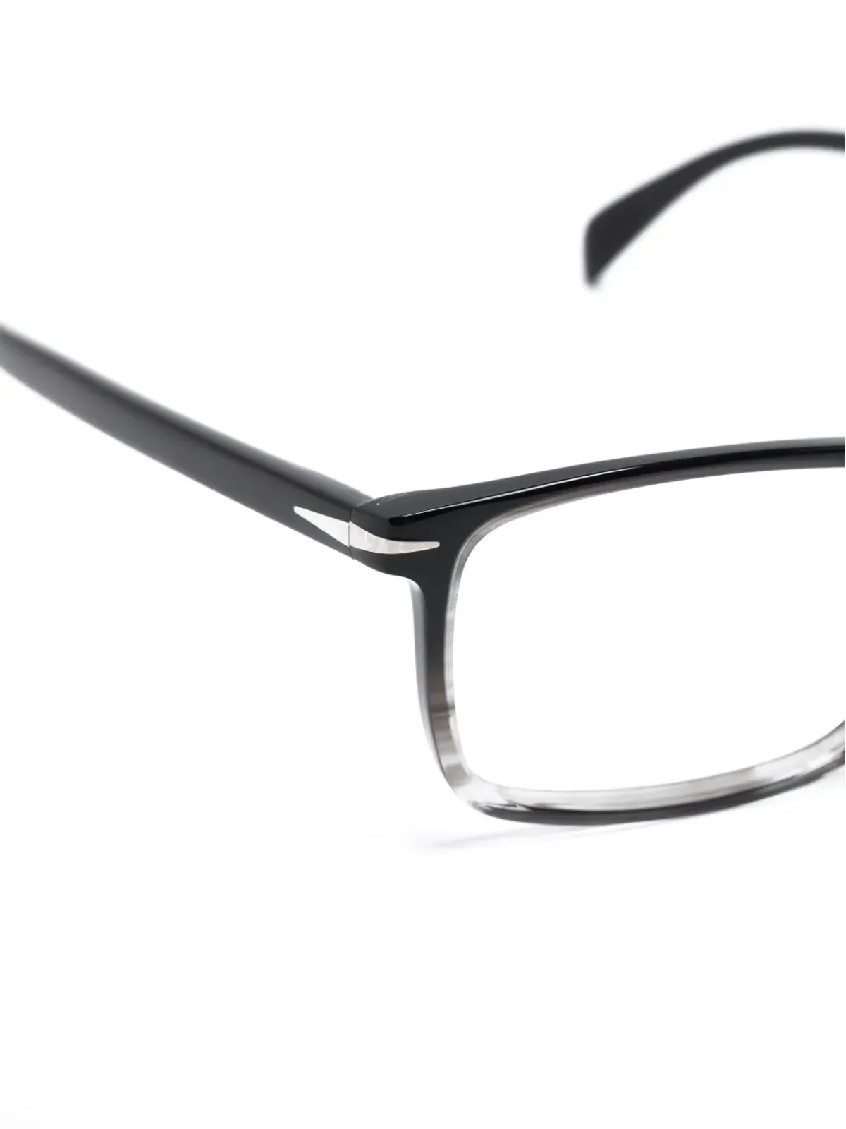 Eyewear by David Beckham ツートーン長方形フレーム眼鏡 - 画像3