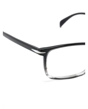 Eyewear by David Beckham ツートーン長方形フレーム眼鏡 - サムネイル3