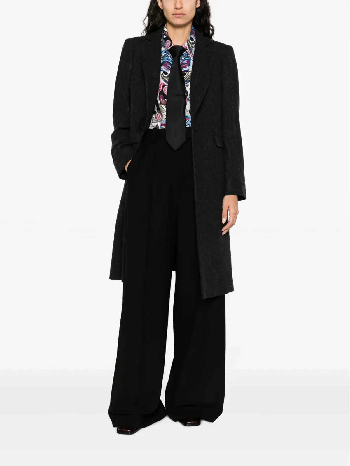 Vivienne Westwood エイリアン テディ シングルブレストコート - ブラック - 画像2
