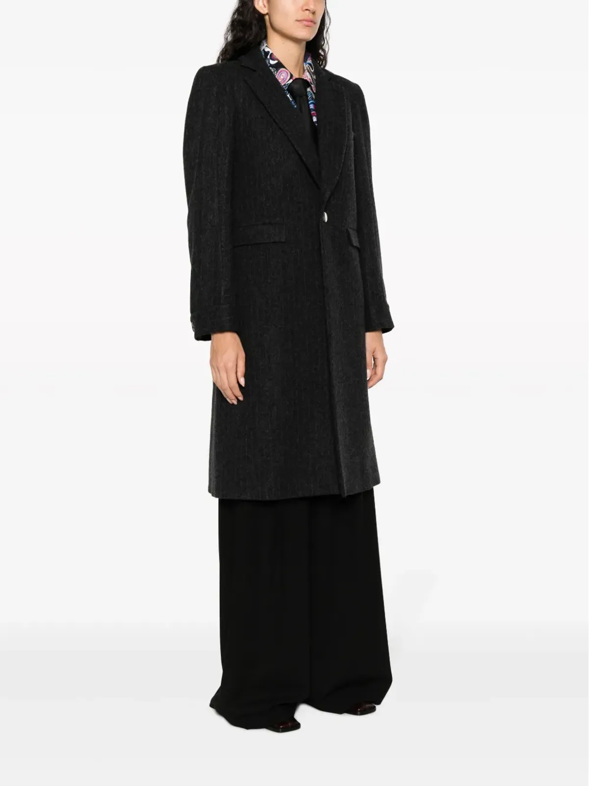 Vivienne Westwood エイリアン テディ シングルブレストコート - ブラック - 画像3