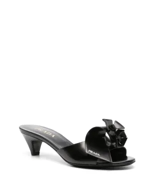 Prada 50mm フローラルアップリケ サンダル - サムネイル2