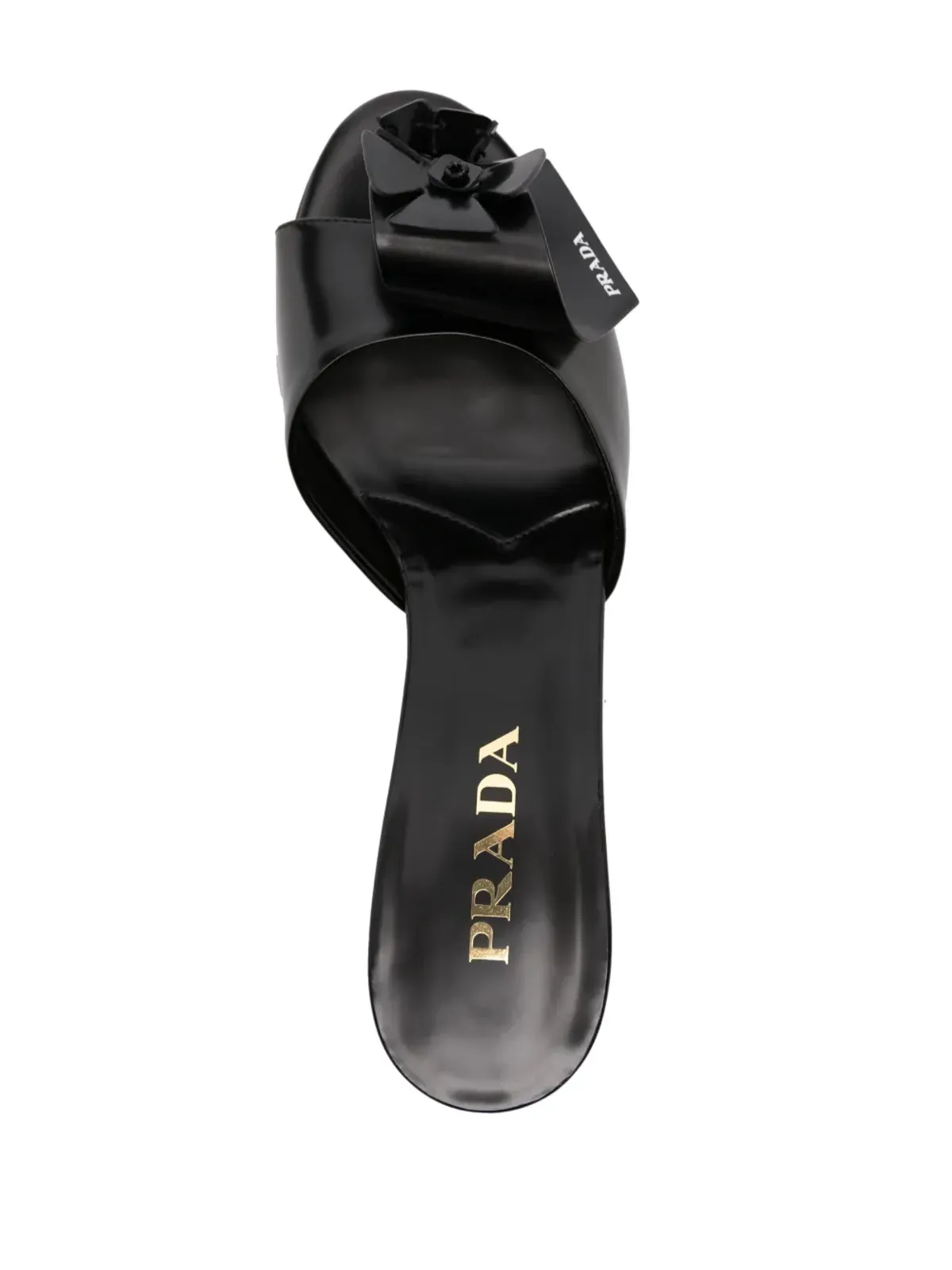 Prada 50mm フローラルアップリケ サンダル - 画像4