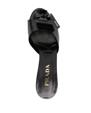 Prada 50mm フローラルアップリケ サンダル - サムネイル4