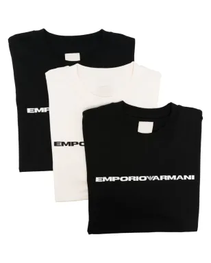 Emporio Armani ロゴプリント コットン Tシャツ - ホワイト - サムネイル1