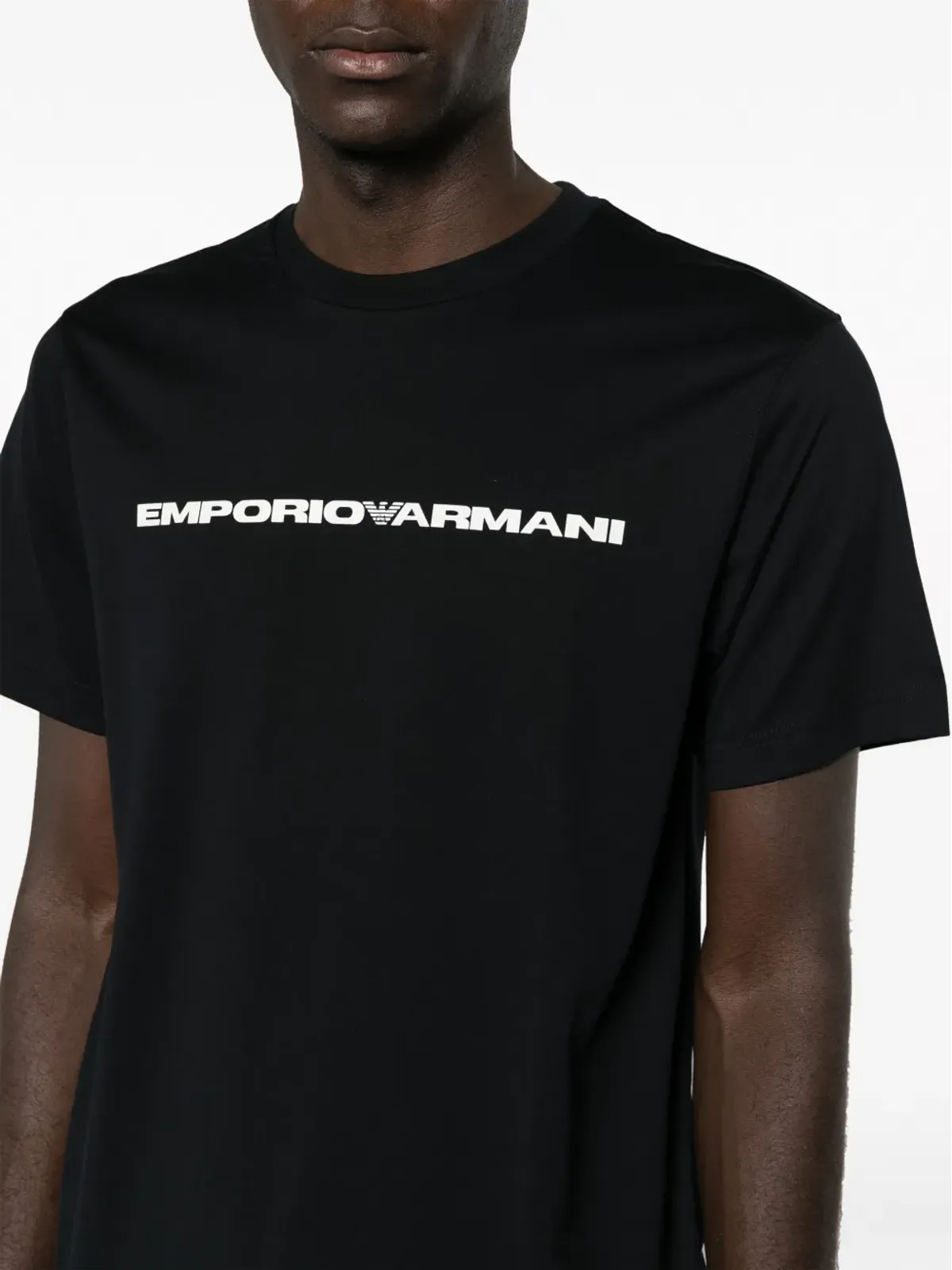 Emporio Armani ロゴプリント コットン Tシャツ - ホワイト - 画像5
