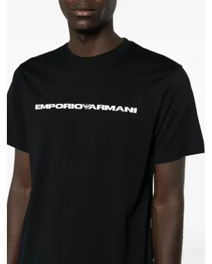 Emporio Armani ロゴプリント コットン Tシャツ - ホワイト - サムネイル5