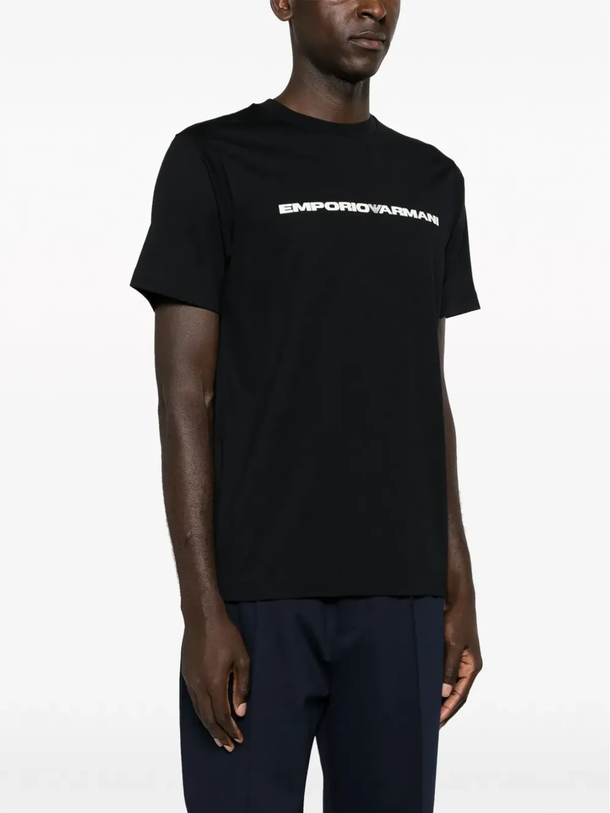 Emporio Armani ロゴプリント コットン Tシャツ - ホワイト - 画像3