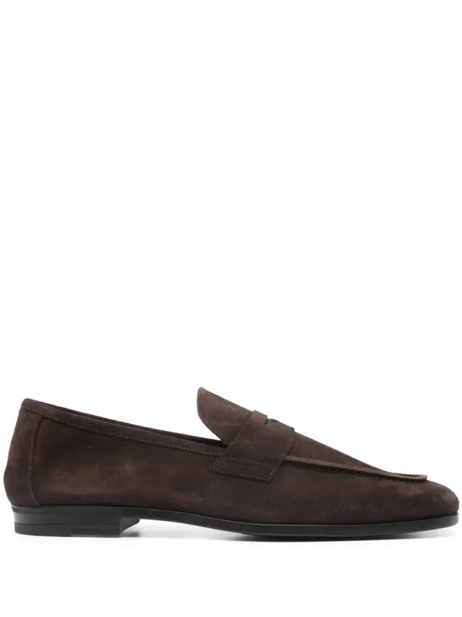 TOM FORD TOM FORD Sean ペニー・スロット スエード ローファー - ブラウンの商品画像