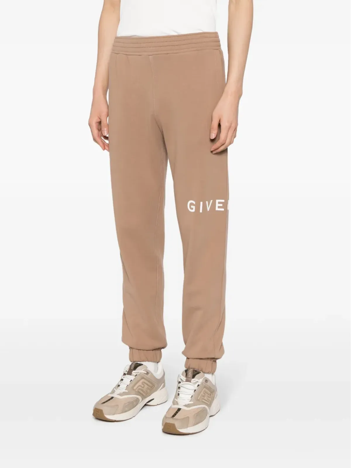 Givenchy ロゴプリント コットン トラックパンツ - ブラウン - 画像3