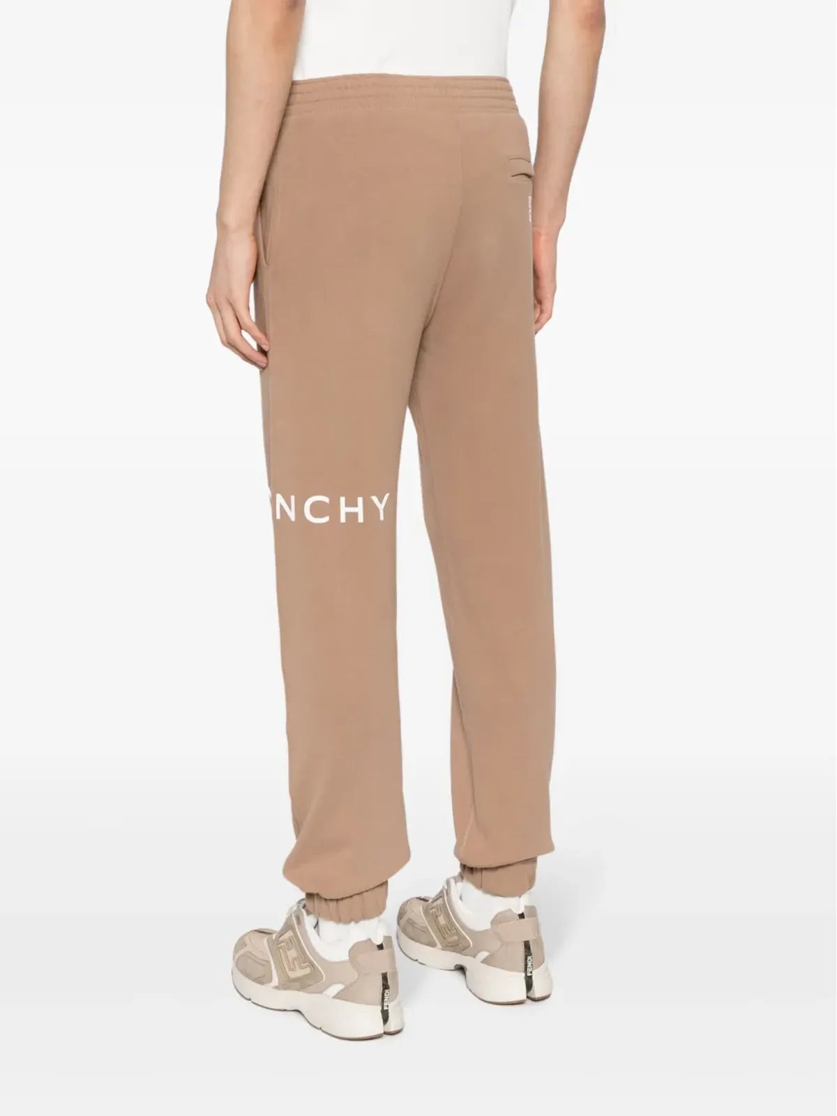 Givenchy ロゴプリント コットン トラックパンツ - ブラウン - 画像4