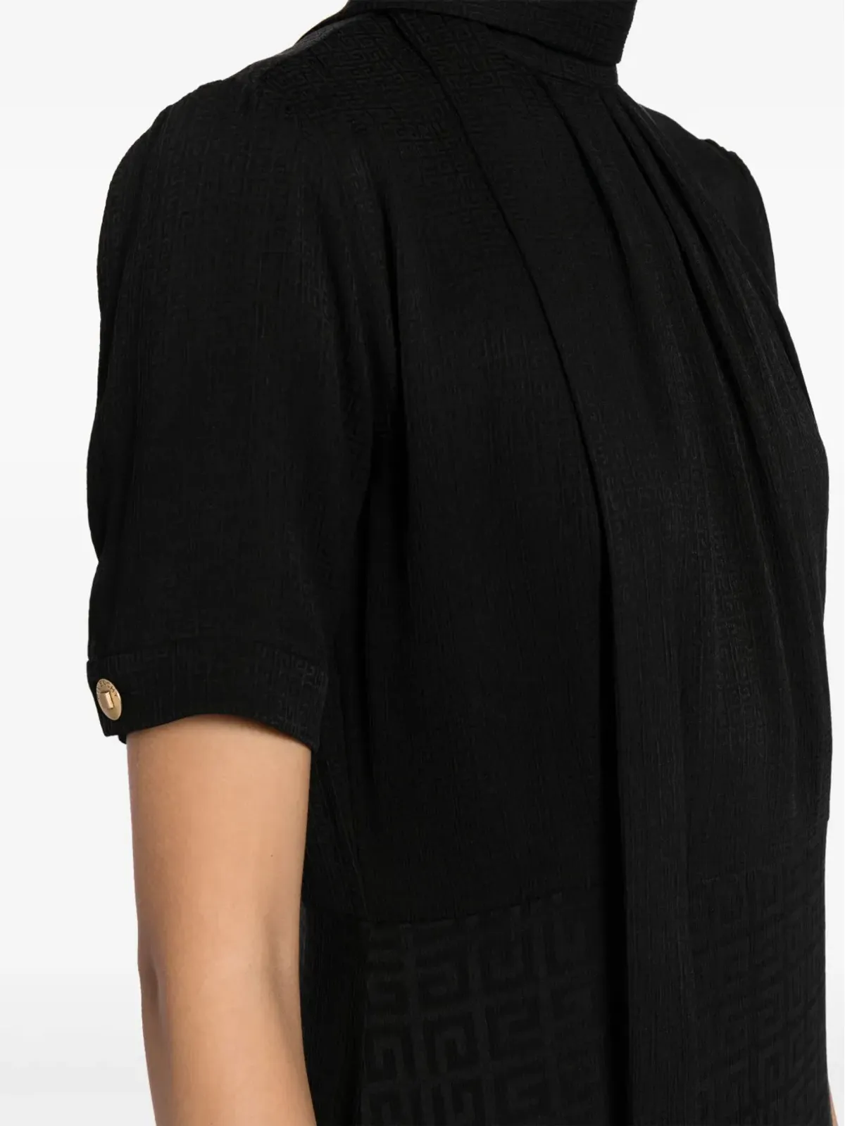 Givenchy 4Gジャカード シルク ミディドレス - ブラック - 画像5