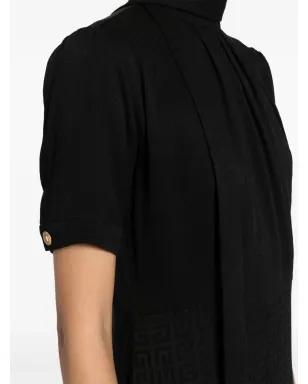 Givenchy 4Gジャカード シルク ミディドレス - ブラック - サムネイル5