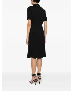 Givenchy 4Gジャカード シルク ミディドレス - ブラック - サムネイル4