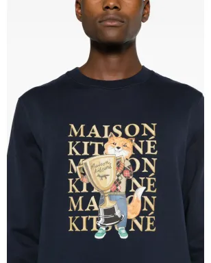 Maison Kitsuné フォックス チャンピオン コットン スウェットシャツ - サムネイル5