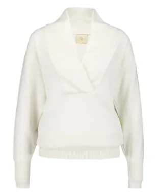 PAULA Talassa crossed V-neck knitted sweater - サムネイル1