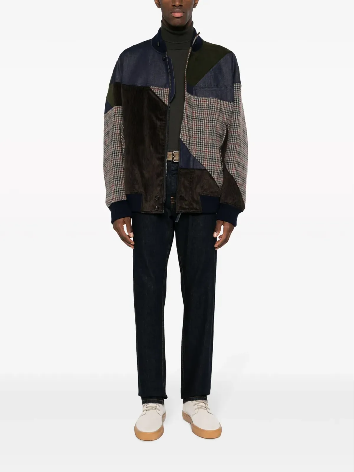 Baracuta パッチワークデザイン ボンバージャケット - 画像2