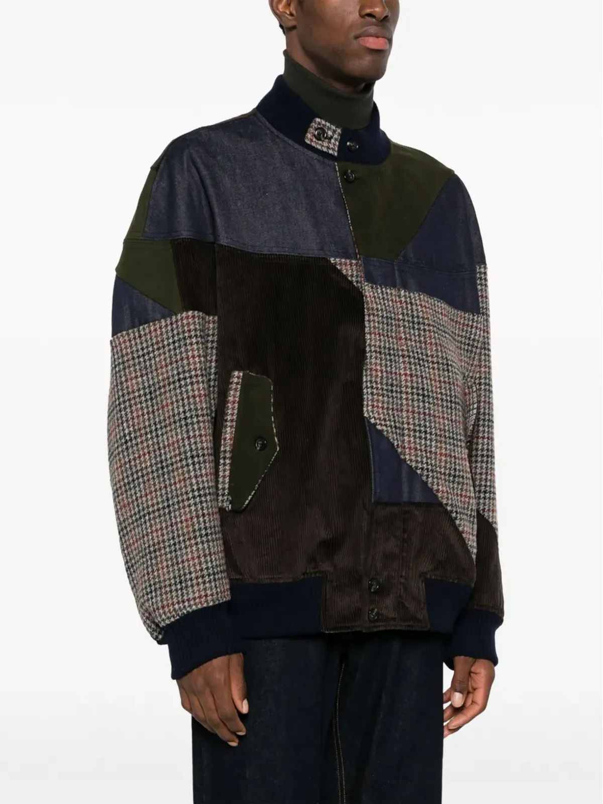 Baracuta パッチワークデザイン ボンバージャケット - 画像3