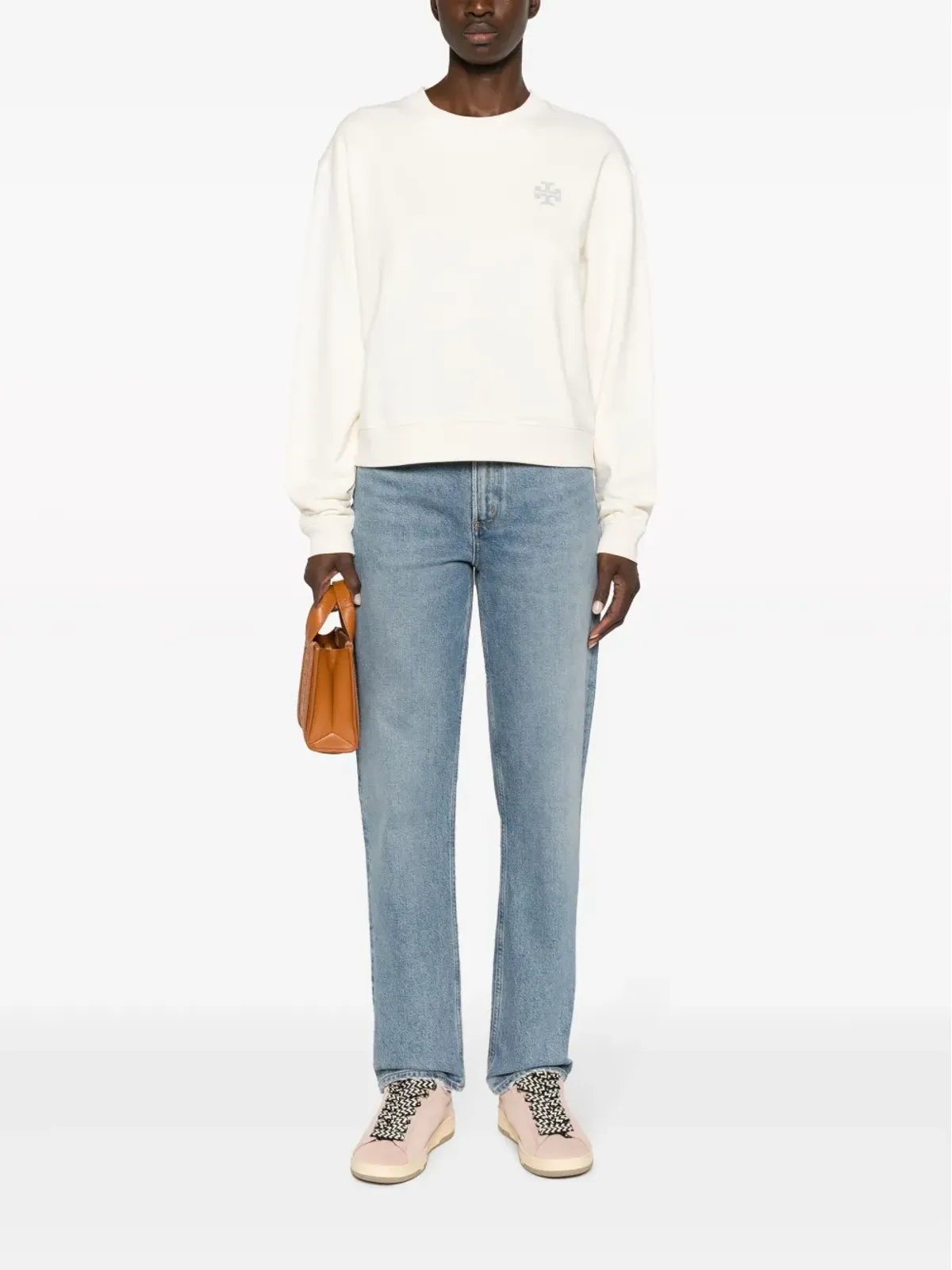 Tory Burch ロゴ入り コットン スウェットシャツ - ホワイト - 画像2
