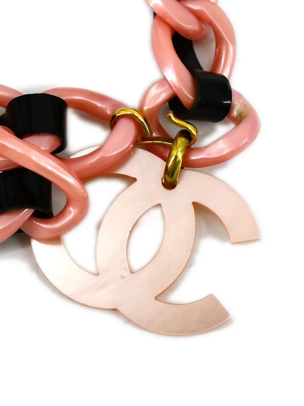 CHANEL ビンテージ 1994 CCチェーンベルト - ブラック - 画像2