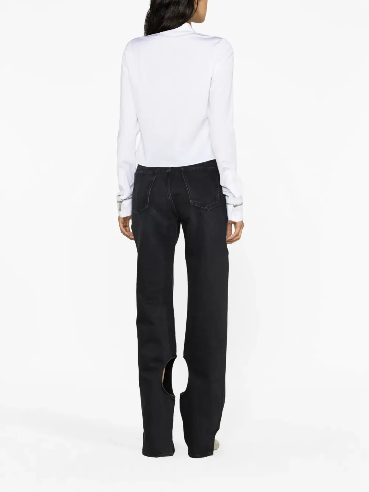 Off-White ポインテッドカラー ボタンアップシャツ - 画像4