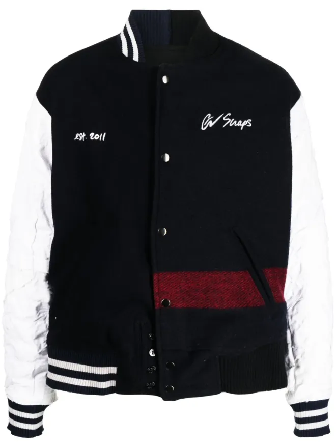Greg Lauren Greg Lauren スローガン刺繍ボンバージャケットの商品画像
