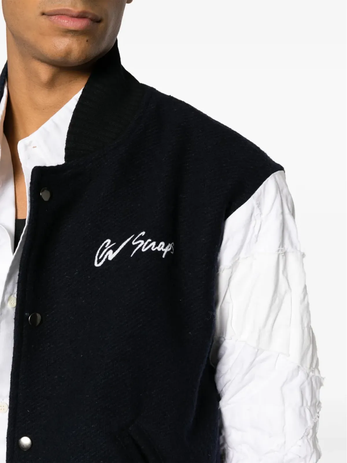 Greg Lauren スローガン刺繍ボンバージャケット - 画像5