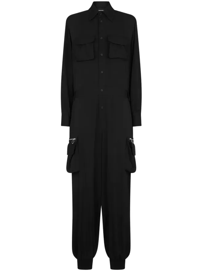 Dsquared2 DSQUARED2 ワイドレッグカーゴジャンプスーツの商品画像