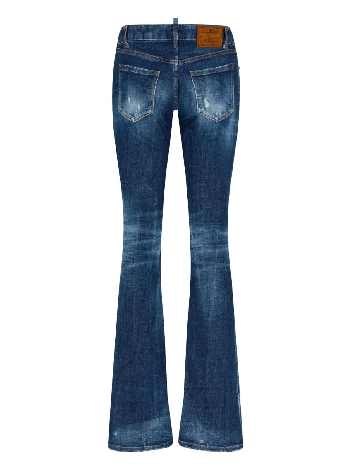 DSQUARED2 ロゴパッチ コットン混紡 ブーツカットジーンズ - ブルー - 画像2