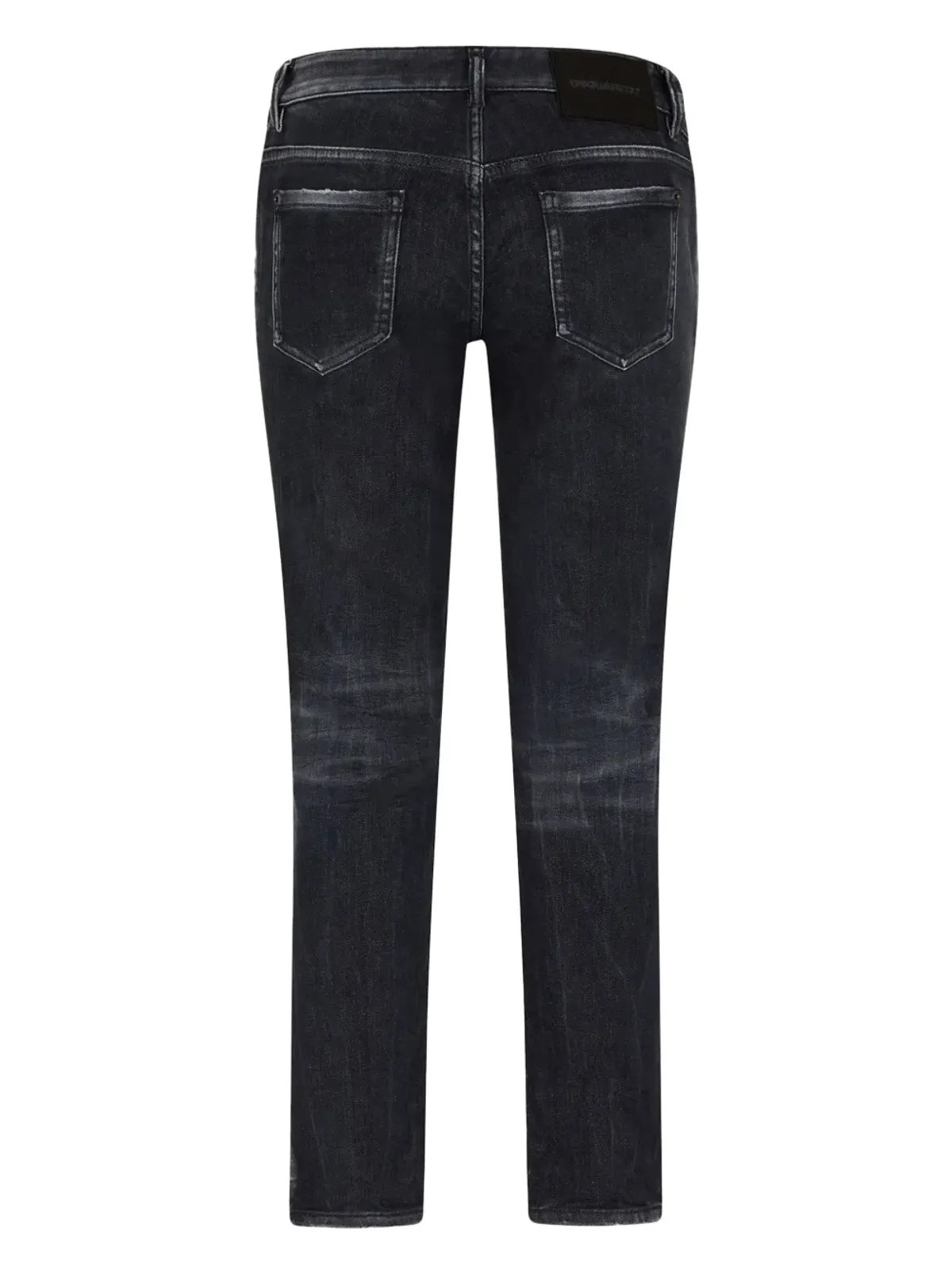 DSQUARED2 ダメージ加工のスリムカットジーンズ ブラック - 画像2
