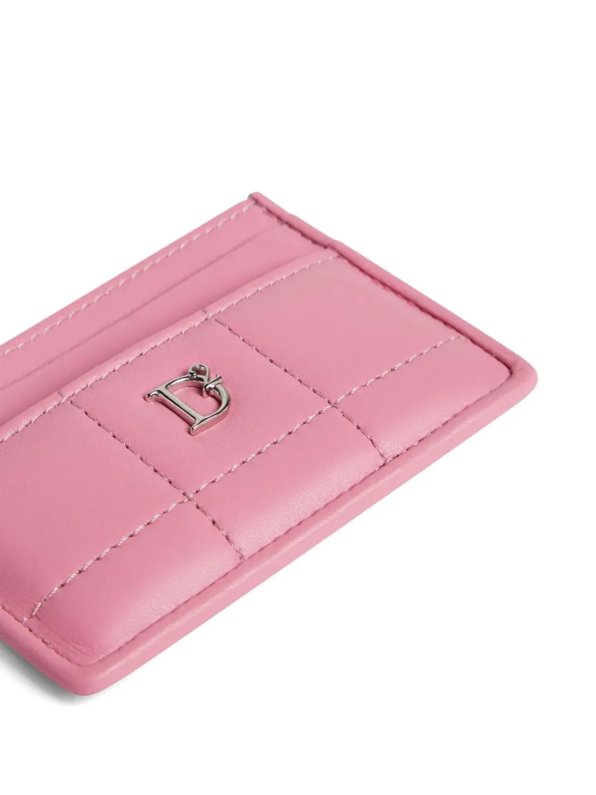 DSQUARED2 ロゴプレート付き レザー カードホルダー - 画像3