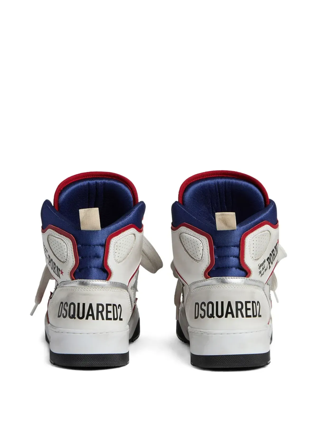 DSQUARED2 ロゴプリント ハイカット スニーカー ホワイト - 画像3