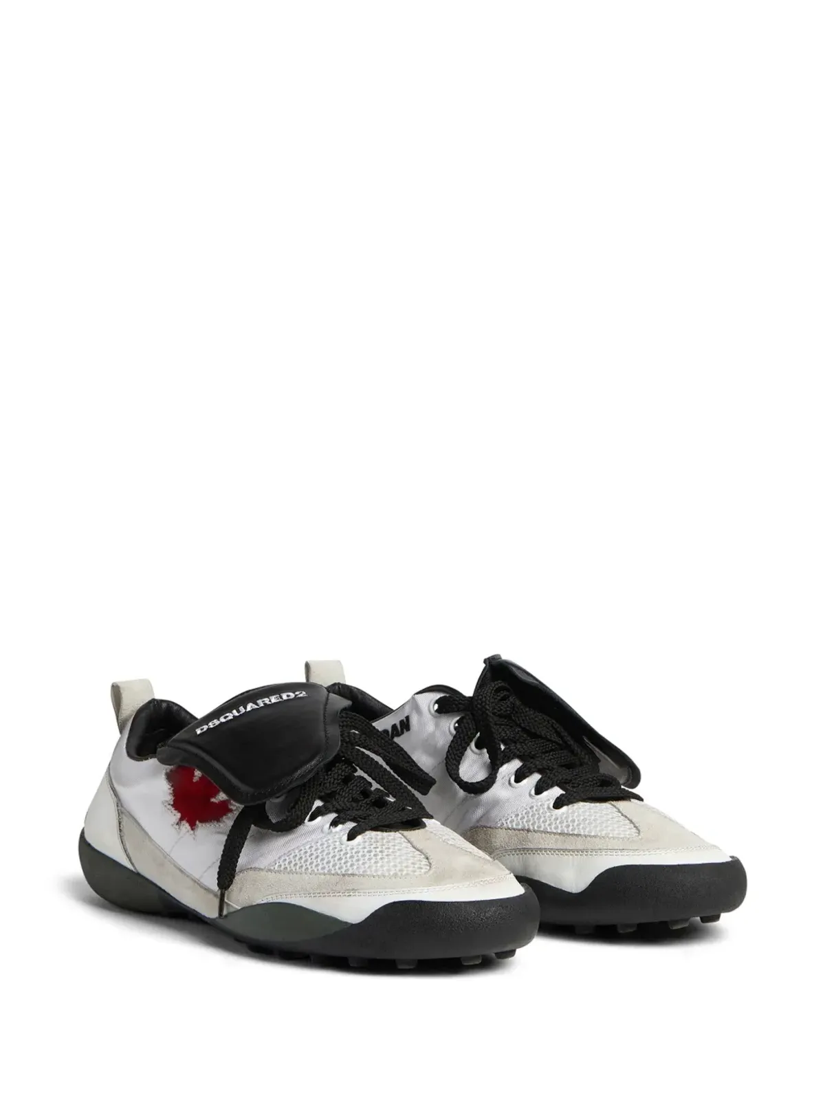 DSQUARED2 メープルリーフ レザー スニーカー - ニュートラルカラー - 画像2