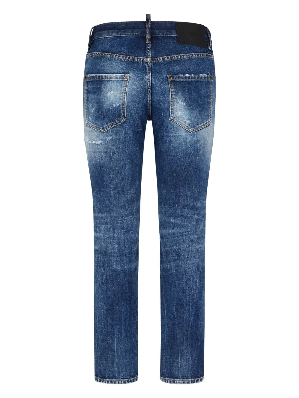 DSQUARED2 ボストン ロゴパッチ クロップドジーンズ - 画像2