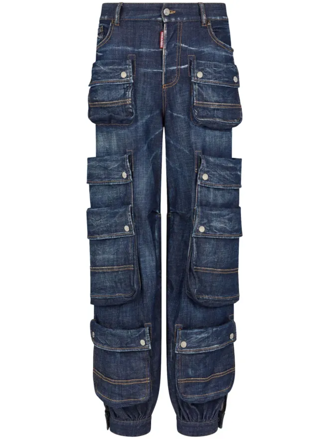 Dsquared2 DSQUARED2 テーパードカーゴポケットジーンズの商品画像