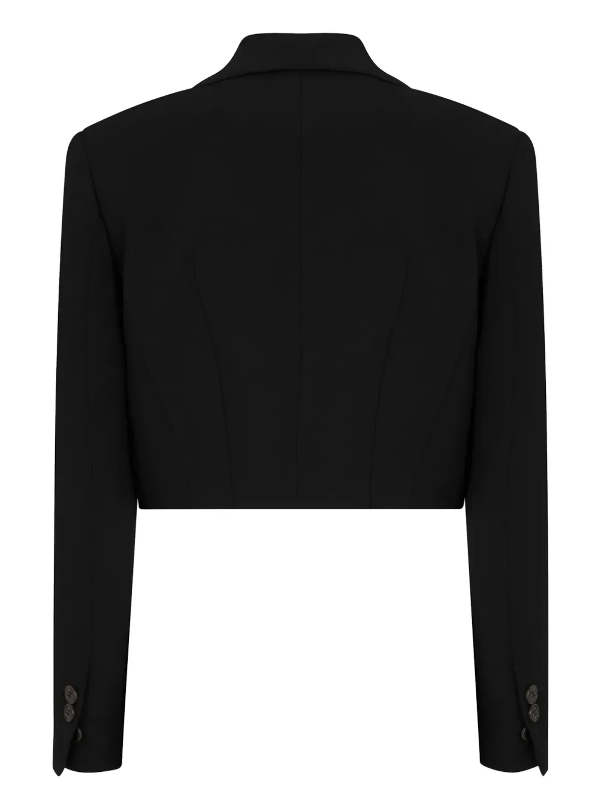 DSQUARED2 ロゴプレート クロップドブレザー ブラック - 画像2