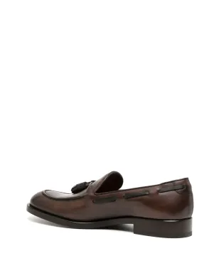 Fratelli Rossetti タッセルディテール レザー ローファー ブラウン - サムネイル3