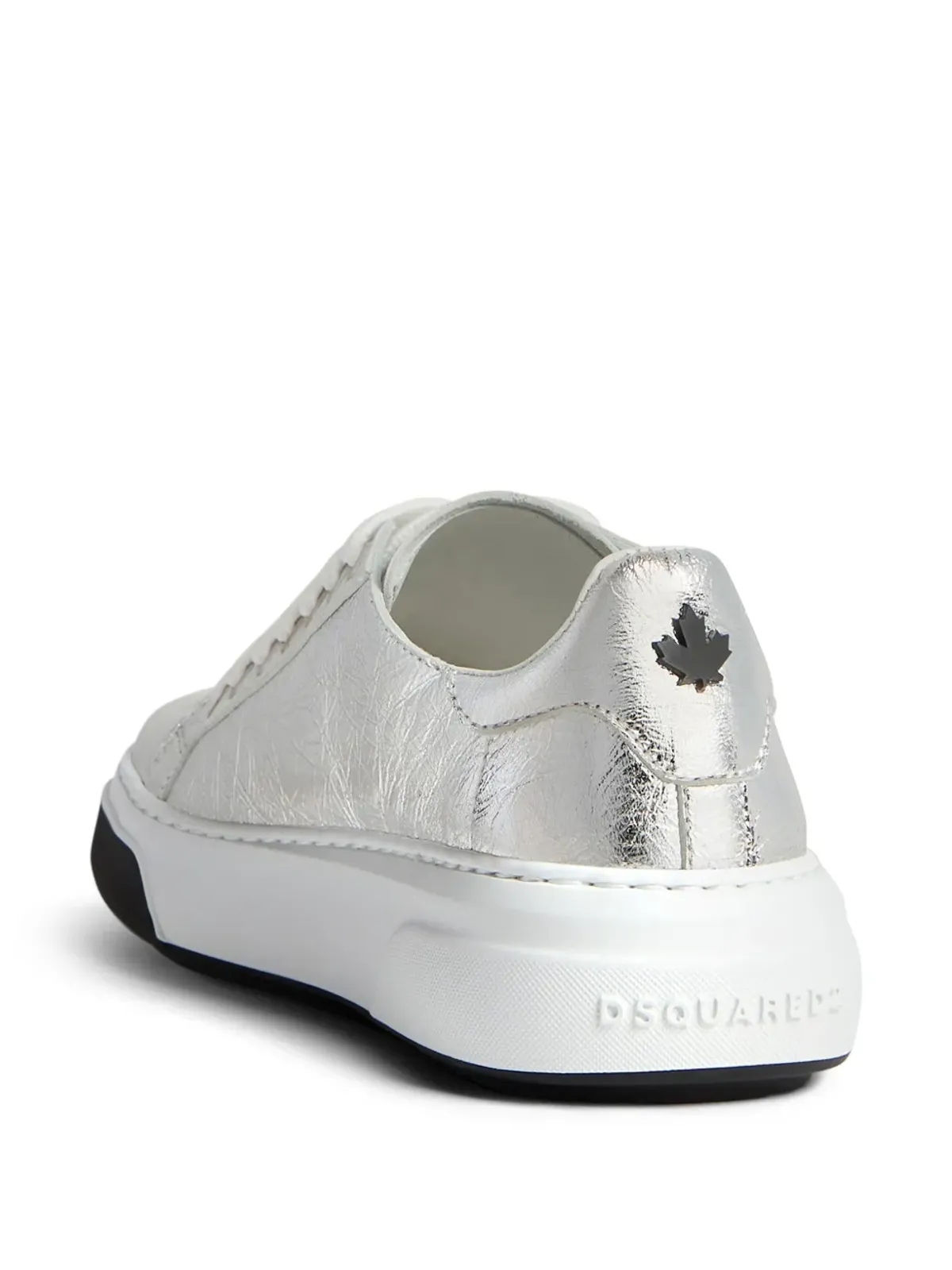 DSQUARED2 メタリック仕上げ レースアップスニーカー - シルバー - 画像3