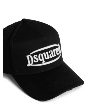 DSQUARED2 ロゴ刺繍 ベースボールキャップ - ブラック - サムネイル4