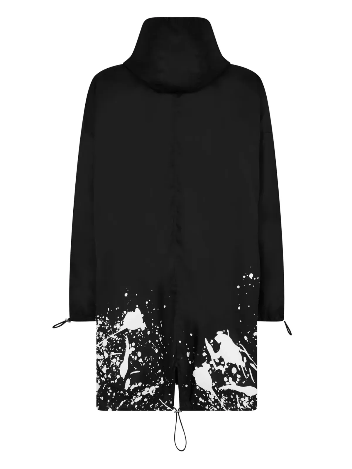 DSQUARED2 ロゴプリント フード付きコート - ブラック - 画像2