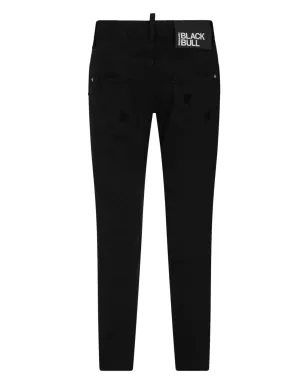 DSQUARED2 Black Bull スリムカット ダメージ加工ジーンズ - サムネイル2