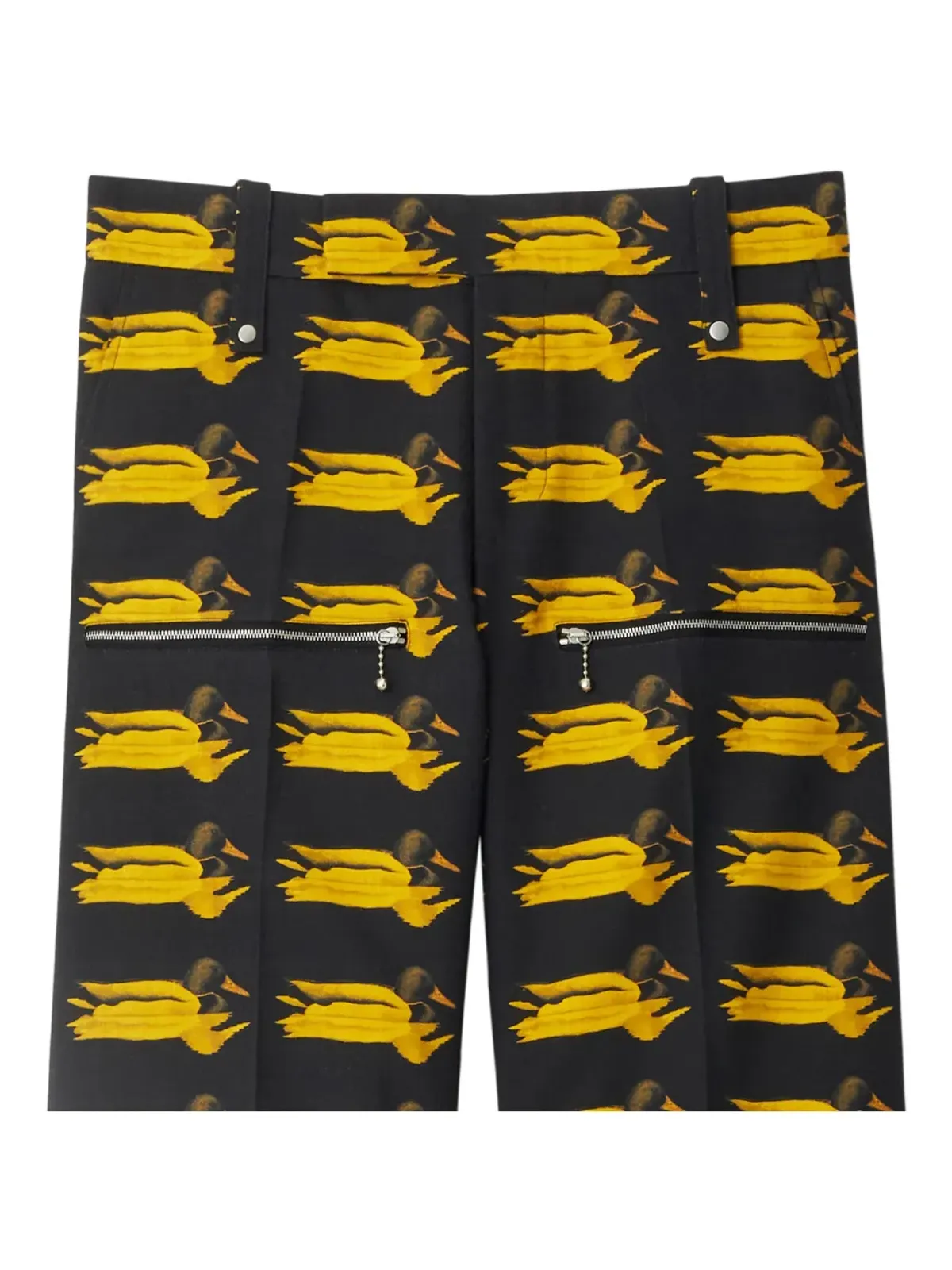 Burberry ダックプリント ウールパンツ - 画像2