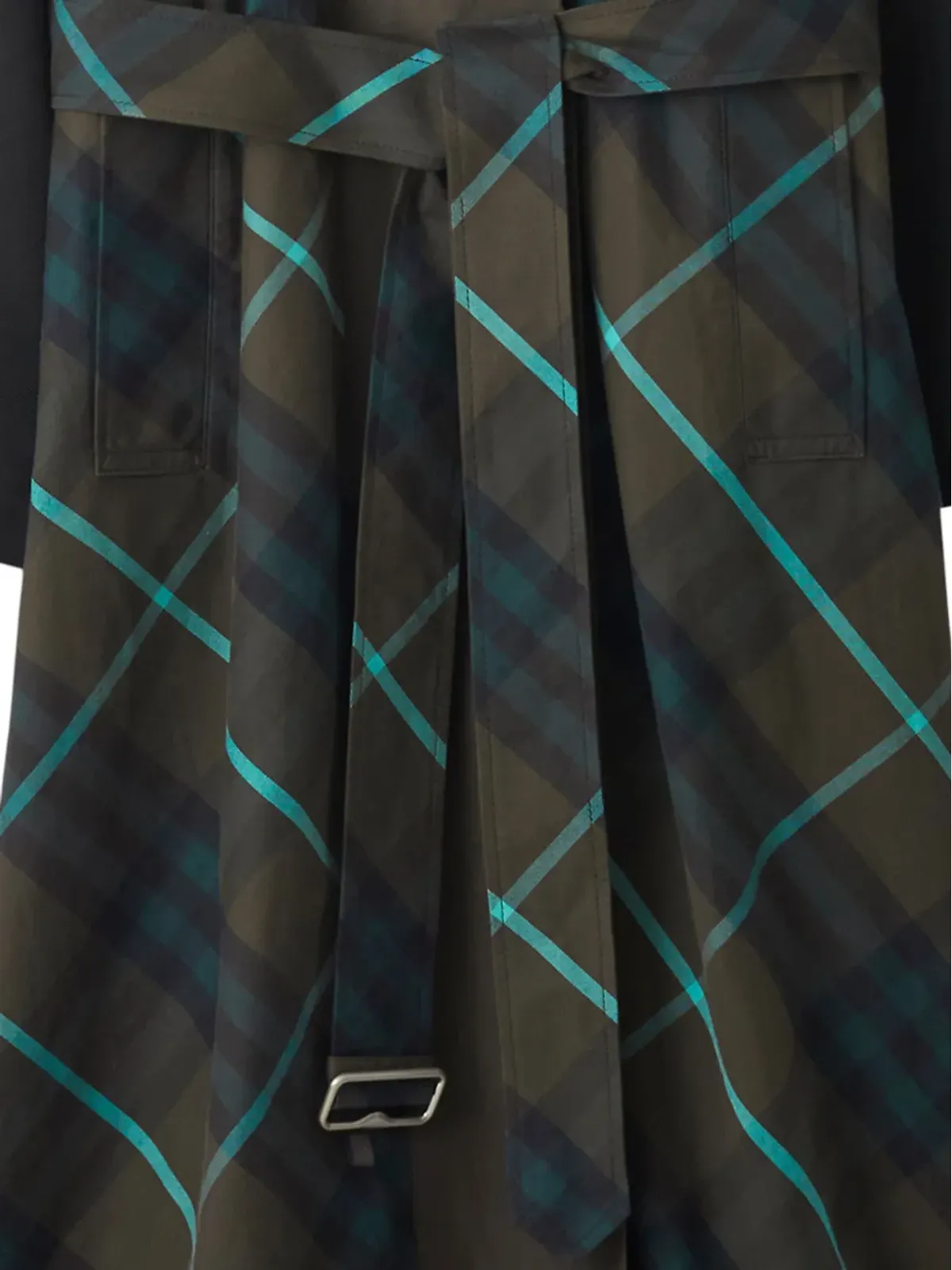 Burberry チェック柄リバーシブル トレンチコート - 画像3