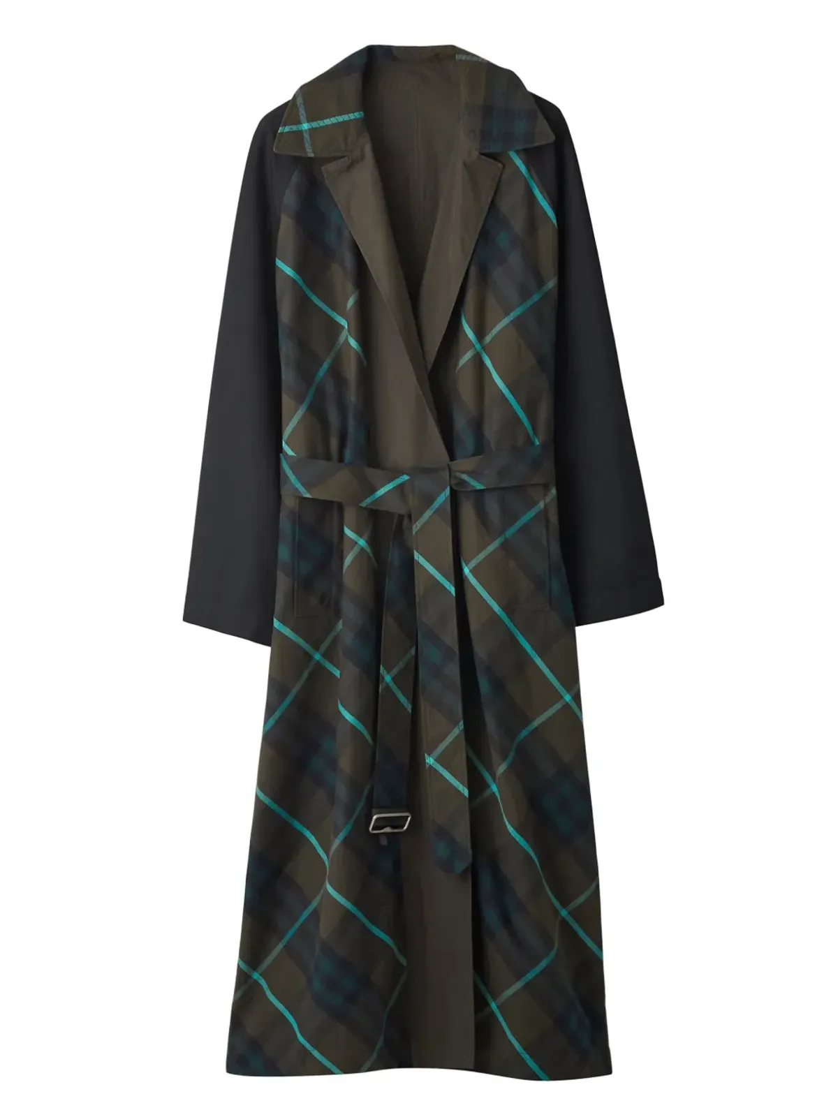 Burberry チェック柄リバーシブル トレンチコート - 画像4