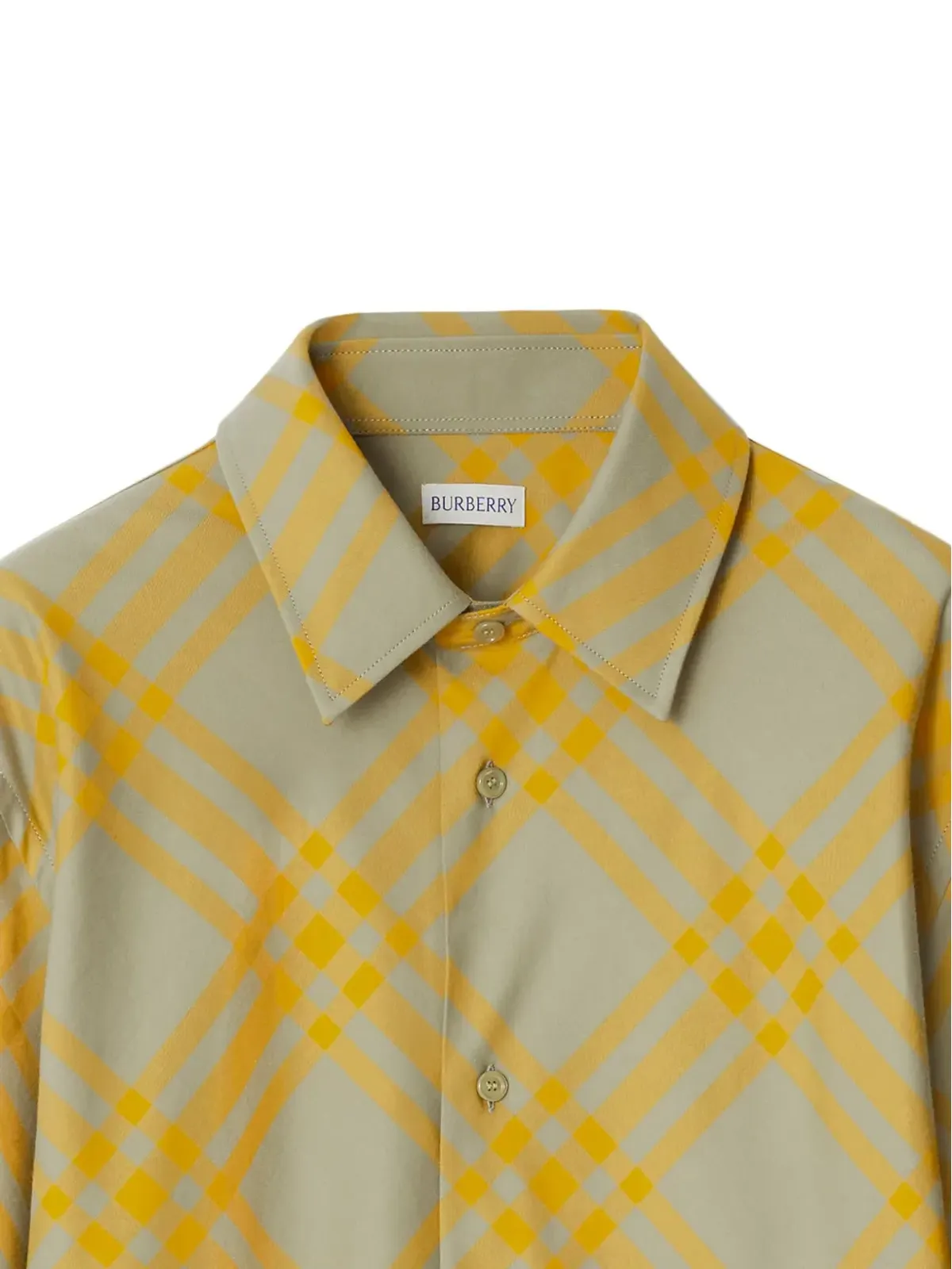 Burberry チェック柄コットンシャツ - 画像2