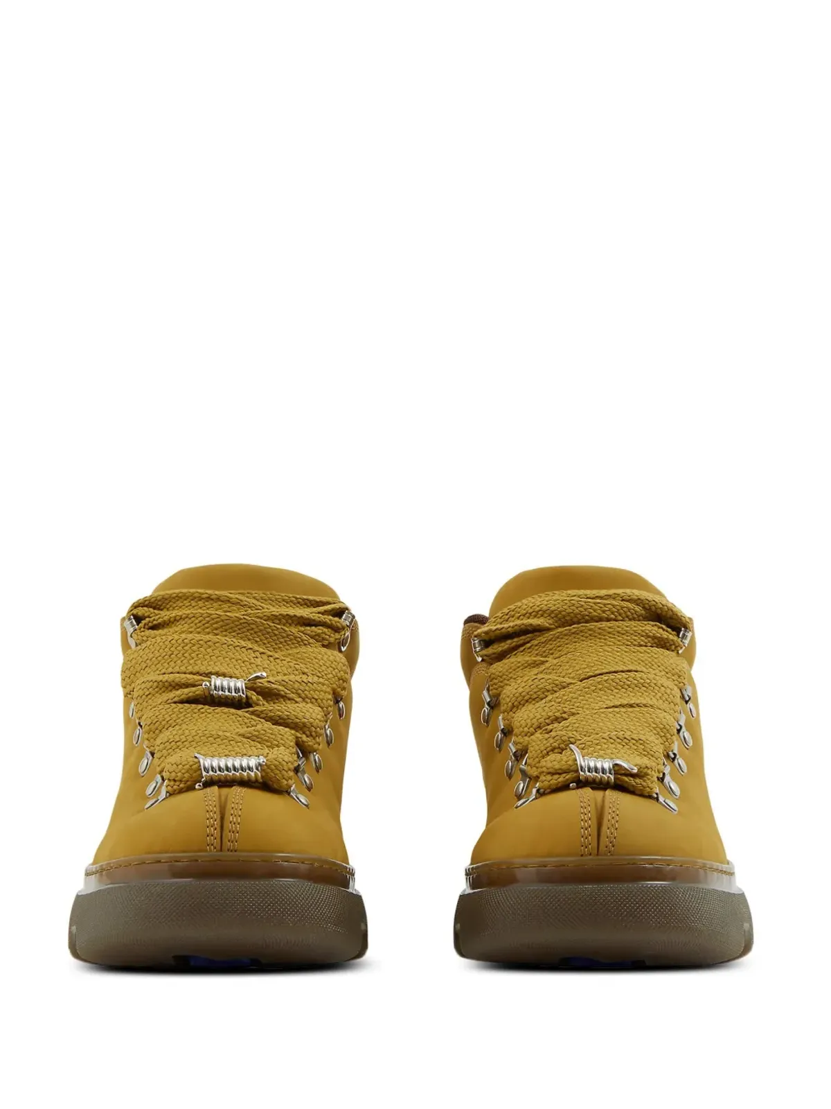 Burberry レースアップレザー アンクルブーツ - 画像3