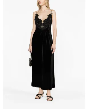 ZIMMERMANN 花柄装飾ベルベットのAラインドレス - サムネイル2