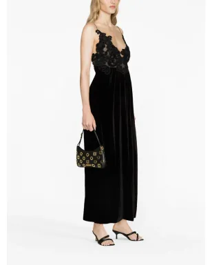 ZIMMERMANN 花柄装飾ベルベットのAラインドレス - サムネイル3