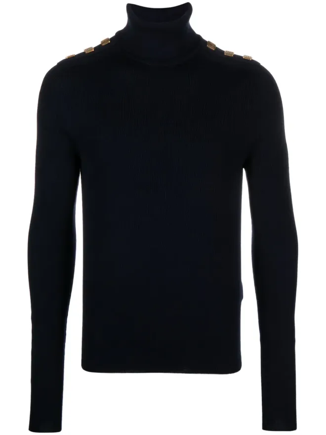 BALMAIN Balmain ボタンディテール メリノウール ジャンパーの商品画像