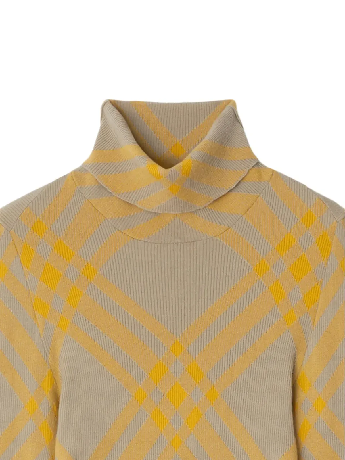 Burberry チェック柄ウール混紡ジャンパー - 画像2
